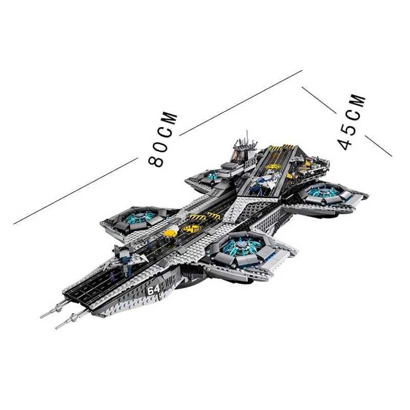 3066PCS Technical Shield Helicarrier Model Building Blocks Assembly Toys Compatible 76042 07043 For Children Gifts 19017 180081XJ250102