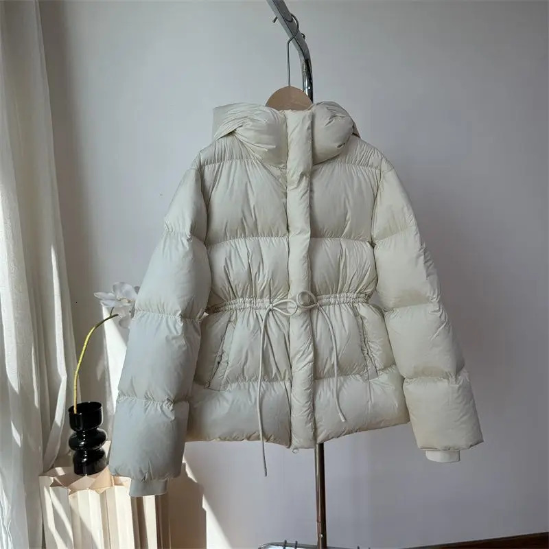 Gagarich Elegant Woman Black Cotton Jacket Warm Winter 2024 Feel Thick Coat Cotton Parkas Clothing 241231bj