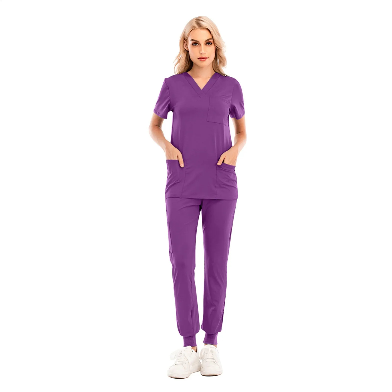 Multicolor Uniforms Hospital Nurse Scrubs Set Unisex Nurses Accessories Dental Clinic Beauty Salon Uniform 241231