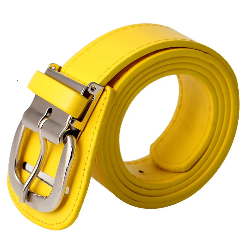 Colorful Glossy Sports Belt Men and Women Universal Outdoor Leisure Matte PU Baseball Belt Fashion Versatile Jeans Accessories 250102