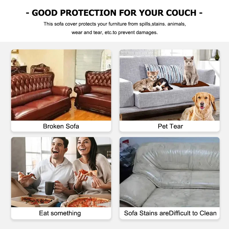Jacquard Fabric Sofa Cover Solid Color Couch Covers Elastic Washable Slipcover For L-Shaped Sofa Living Room 12345 Seat 250102