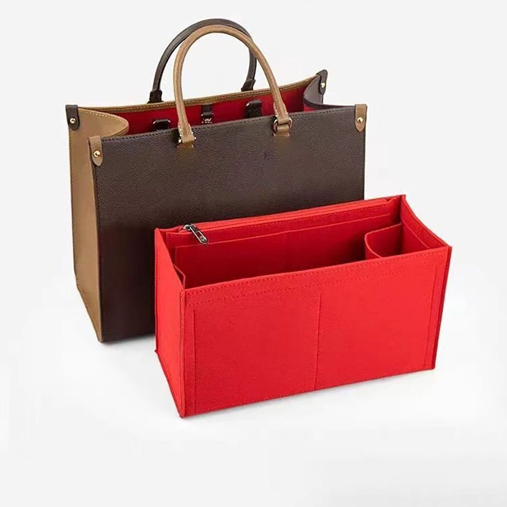 Felt Insert Liner Purse Organiser Pouch Handbag Tote Bag Internal Bag For LV Onthego