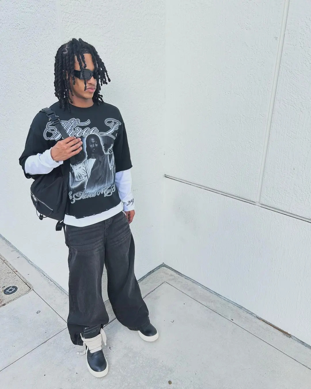 Y2K retro hip-hop pattern printed mens oversized T-shirt street short sleeved casual punk couple top harajuku Y2K top 241231