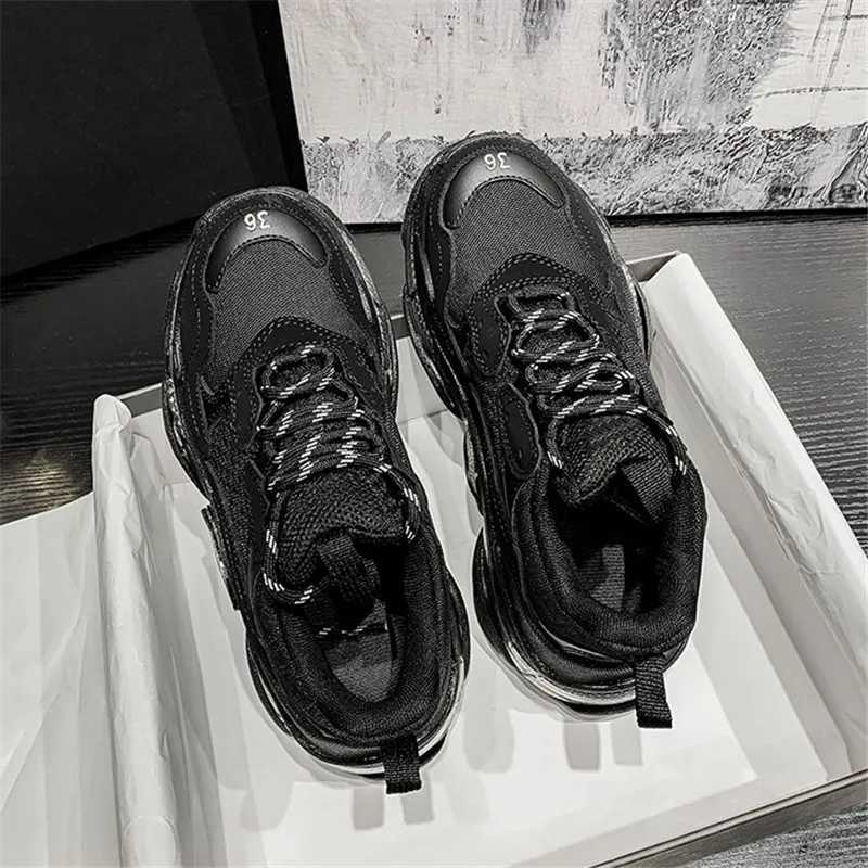Wen Platform Breathable Sneakers Autumn hot Fashion Casual Shoes 2021 Ankle strap mesh shoes wen Z250301