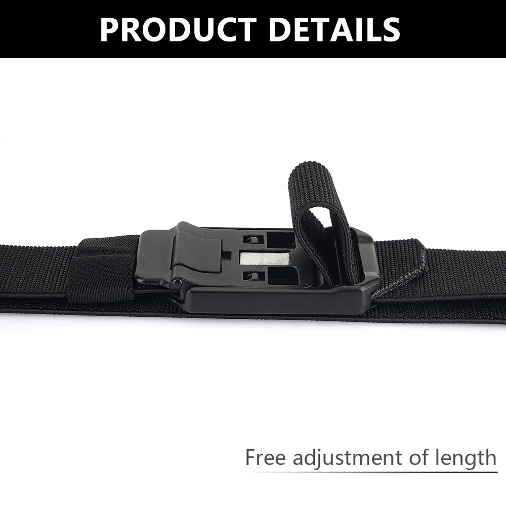 TUSHI Men Army Outdoor Hunting Magnetic Tactical Belt Multi Function Combat Survival Quality Marine Corps Canvas For Nylon Belt 250102