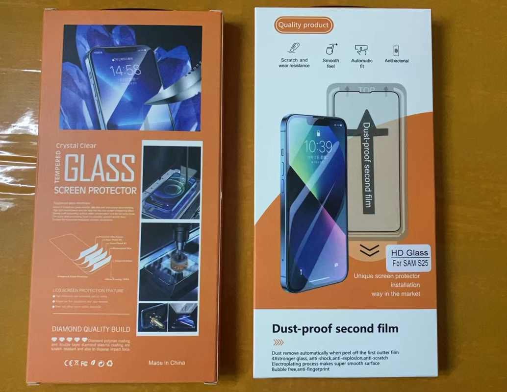 S26 Dust Free Installation HD Tempered Glass Protectors For Samsung S25 Plus S24 Ultra S23 S22 A57 A37 A17 A07 Clear 9H Silk Screen Protective Films W