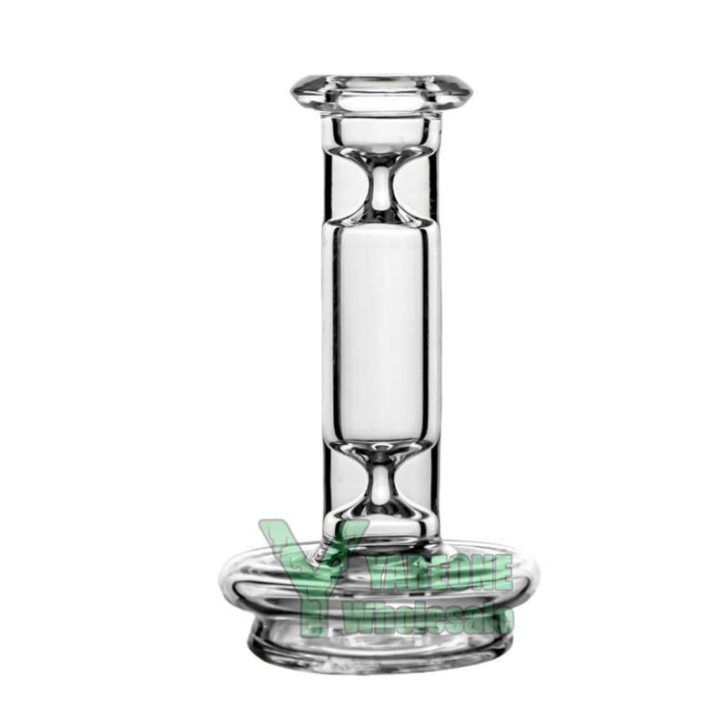 2026 New Puffco Glass Dry Top Dual Hourglass Attachment Topper Fits New Peak Pro Chamber YAREONE Wholesale Free Shipping