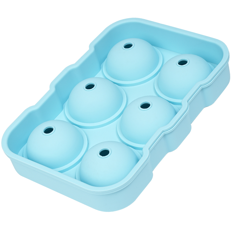 Silicone ice compartment for home use 4 compartments 6 compartments with lid easy to take off the film ice box storage box ice molds