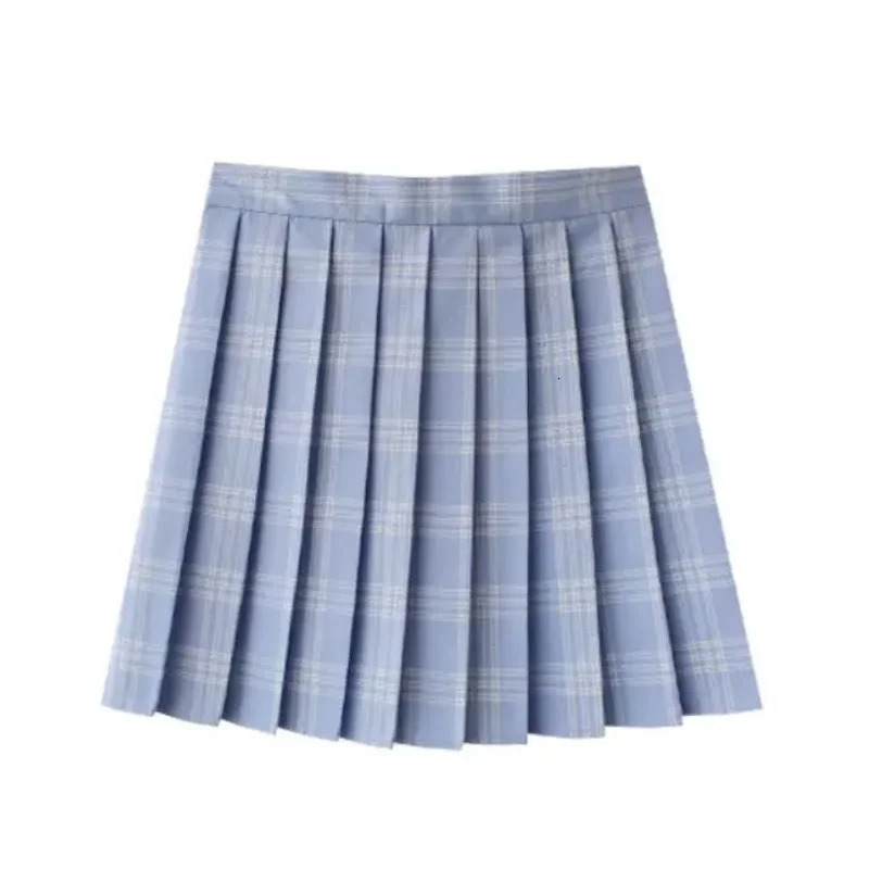 Summer Women High Waist Pleated Plaid Skirts Mini Tennis Skirt Harajuku JK Japanese School Uniform Short A-Line Mini Skirt Girl 241231