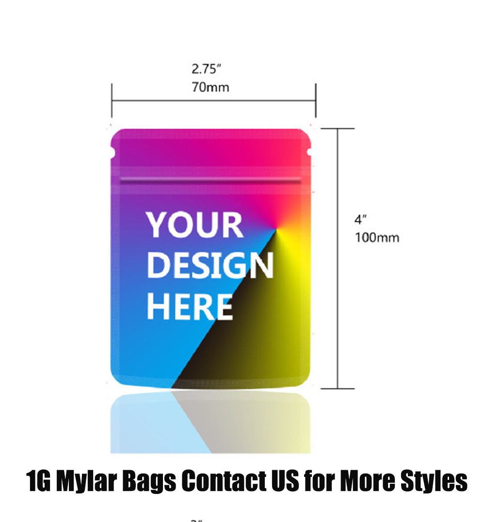 1000+ Styles 1G 3.5G 7G 14G 28G Pound Mylar Bag Plastic Packaging Pouches Soft Touch Smell Proof Special Holographic OEM ODM Irregular Stand Up Zipper