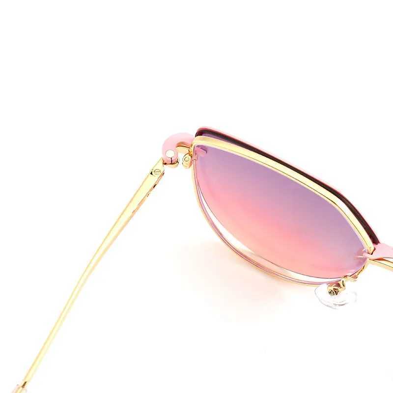 Cat Eye Flip on Sunglasses Women Anti Blue Light Glasses Frames Polarized Magnetic Clip Ladies Fashion Computer Eyeglasses 7002XJ250102
