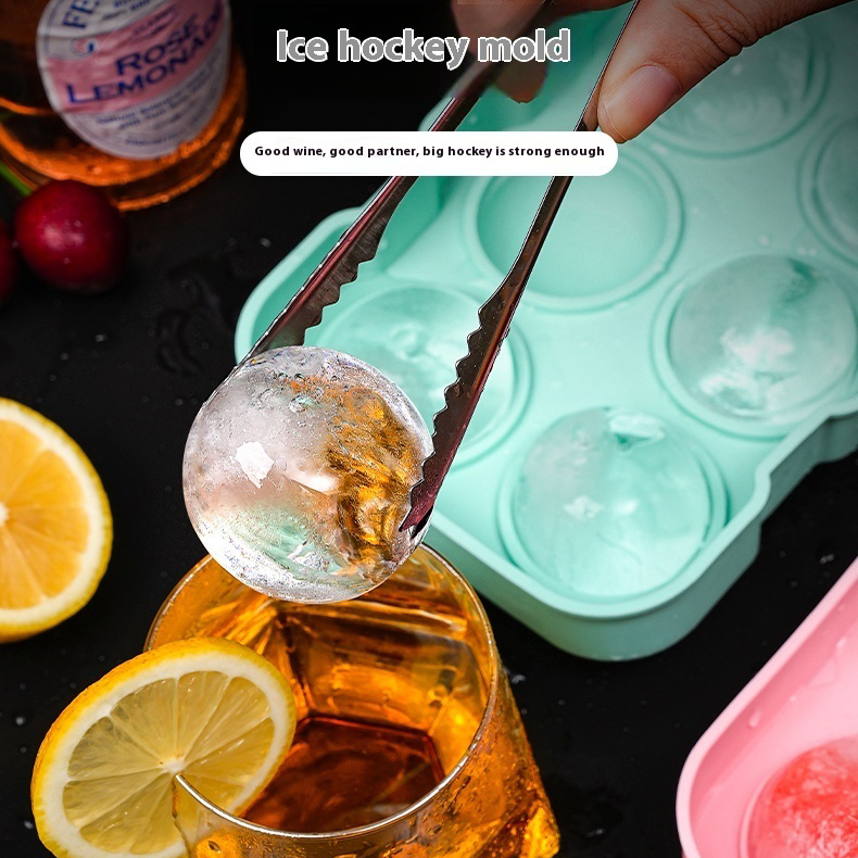 Silicone ice compartment for home use 4 compartments 6 compartments with lid easy to take off the film ice box storage box ice molds
