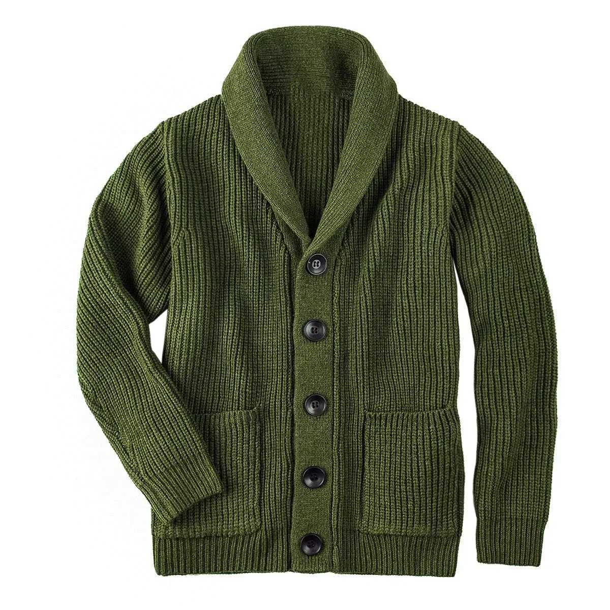 New Arrival Autumn and Winter Sweater Mens Turtle Neck Button Knitted Top Mens Long Sleeve Loose Knitted Open cardigan Oversized Sweater XXL Z250102