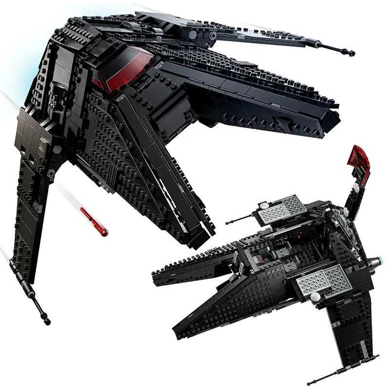 989PCS New Spaceship Stars Fighter Inquisitor Transport Scythe Building Blocks 75336 Assemble Bricks Toys Gift For Kid Boy AdultXJ250102