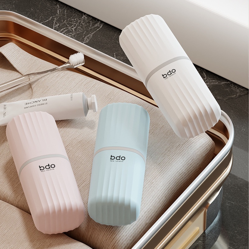 Travel Hygiene Kit with Toothbrush Cup Organizer