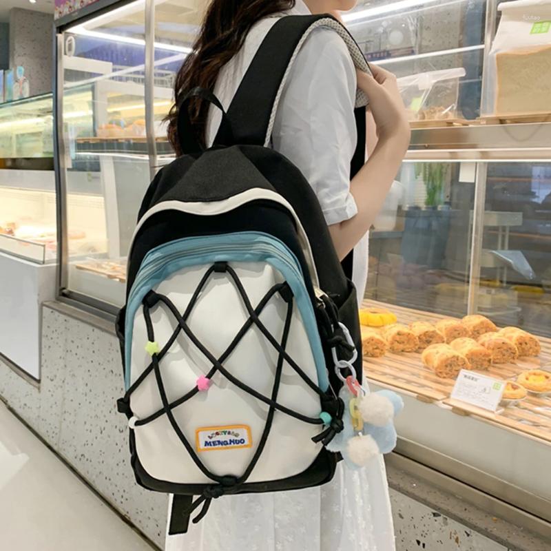 School Bags Dopamine Design Aesthetic Backpacks Korean For Girls Large Capacity Teen Knapsack Students College Versatile Bagpack