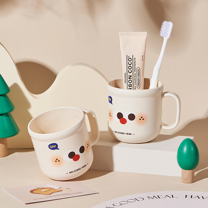 Kids' Durable Plastic Cartoon Toothbrush Cup