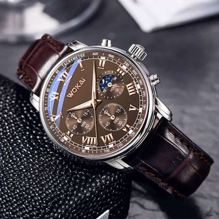Watch Men Belt Fashion Quartz Watches Men's Rome Business Student Sport Waterproof Glow-In-The-Dark Clock 0 es 's