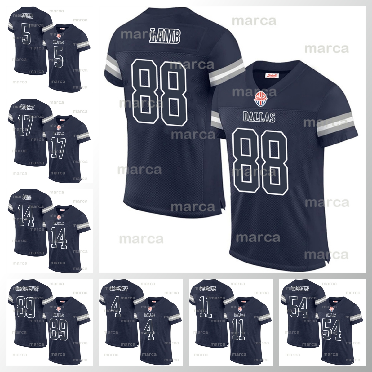 88 Lamb Football Jersey Micah 11 Persons 54 Jaylon Smith 19 Amari Cooper Prescot American Football Game jersey Wholesale Custom Stitched