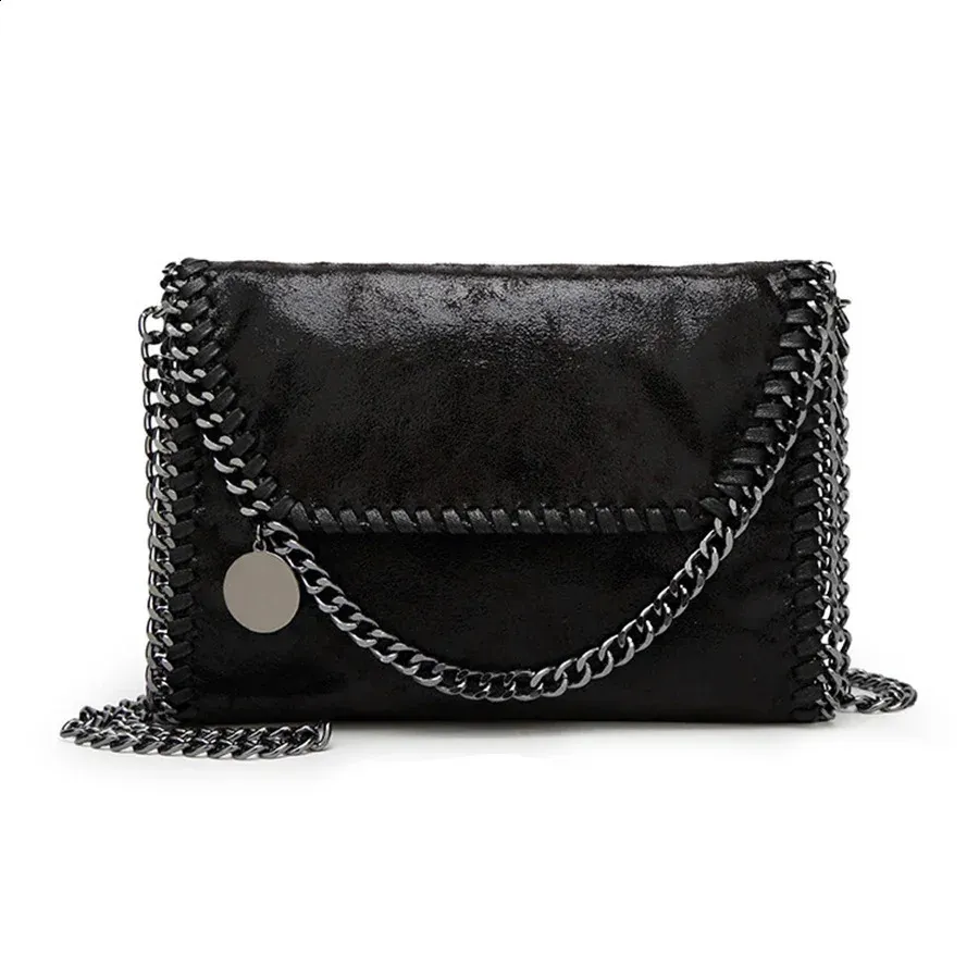 Trendy Lady's Elegant Small Flap Cross Body Bag - Versatile Chain Shoulder Messenger Style Accessory