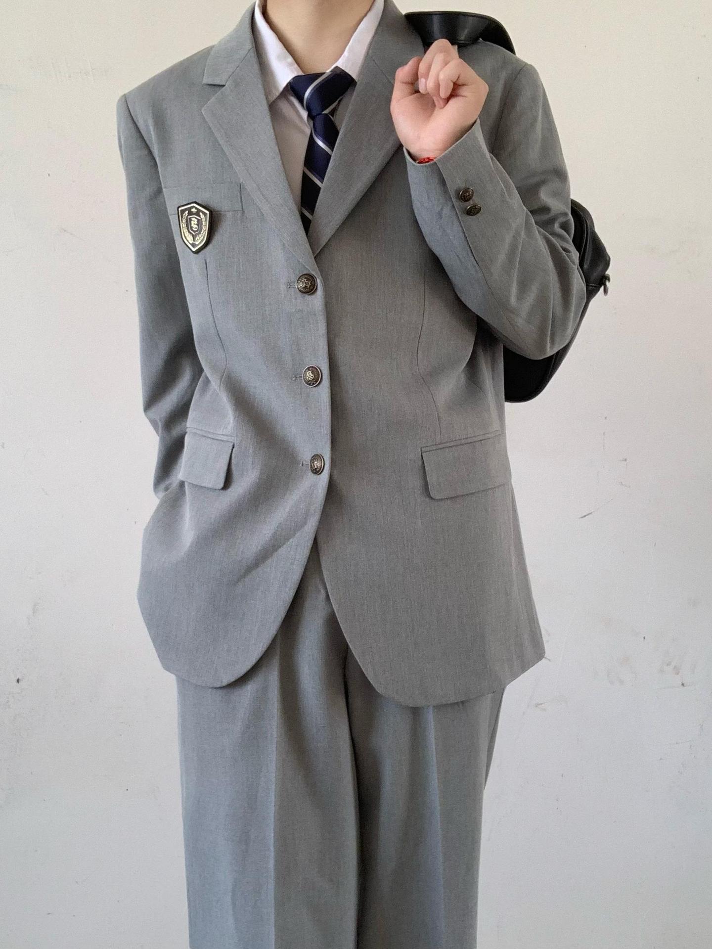 G12Men's summer mid-length casual suit student trousers suit
