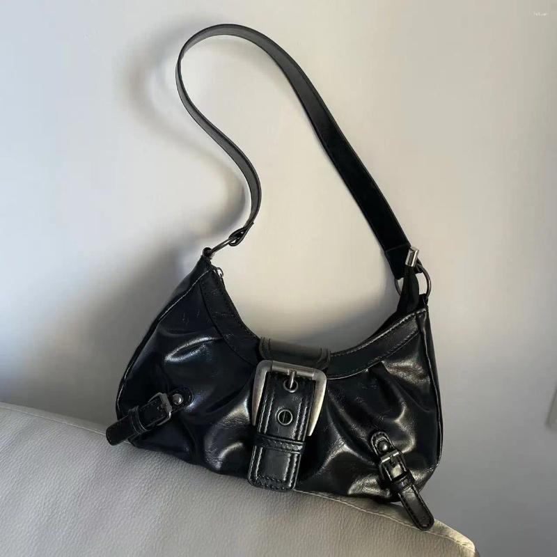 Hobo JIAERDI Vintage Brown Y2k Underarm Bag Purse Women Retro Pu Leather Soft Shoulder Tote Ladies Moto Biker Casual Handbag