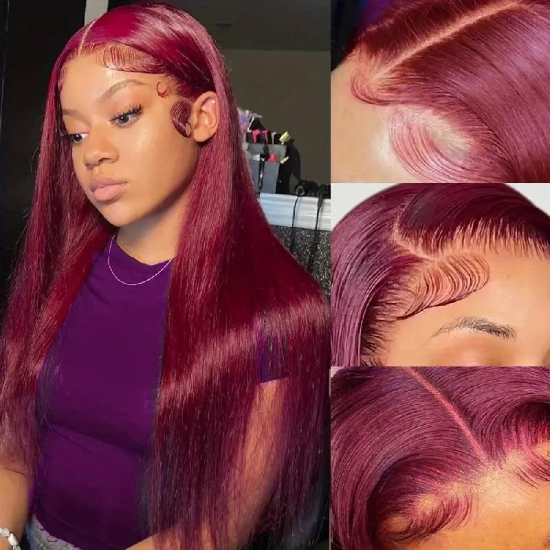 13x4 Simulation Human Hair Straight Wigs Luxurious Body Wave Highlight Lace Front For Women Lace Frontal Wig Pre Plucked Honey Blonde Synthetic Wigs H
