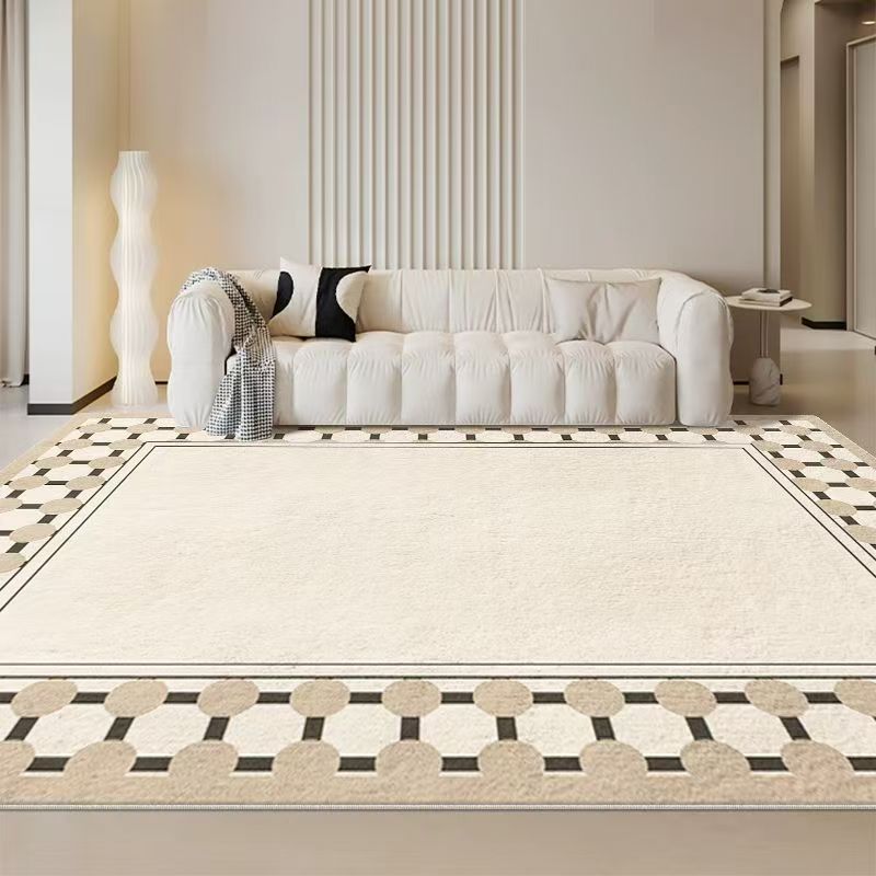 5134-53.8-UG-Beige Striped Minimalist Rug Comfortable Large Area Living Room Rugs Refreshing Bedroom