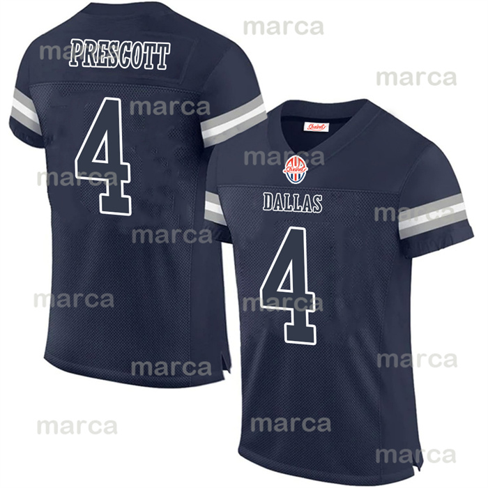 54 Jaylon Smith Football Jersey 88 Cee DeeLamb 19 Amari Cooper 90 Demarcus Lawrence navy Wholesale Custom Stitched All Name Number
