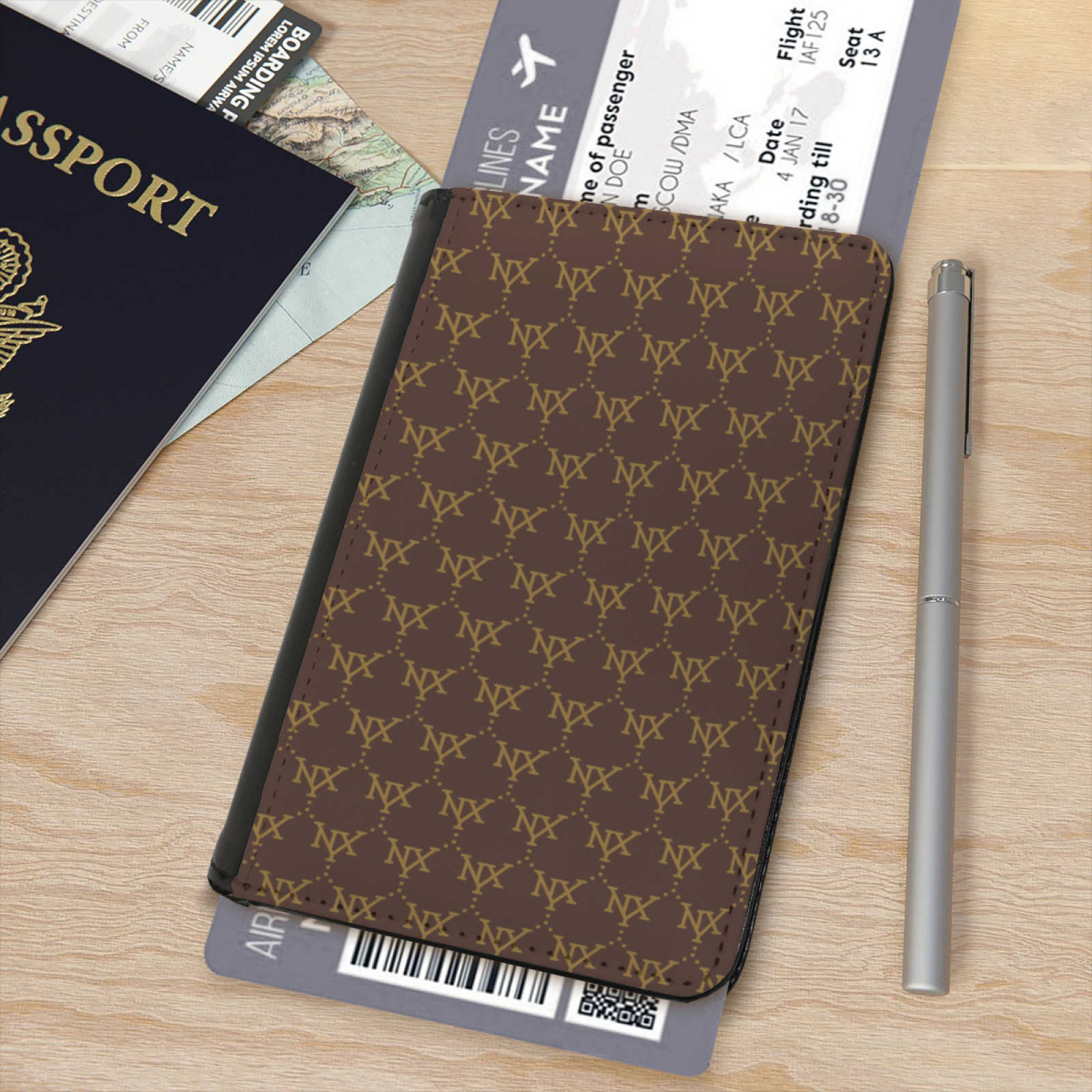 NXY Designer Leather Passport Cover Woman Luxury Card Holder Mens Fashion Card Wallet Leather Purse Clutch Wallets Cardholder