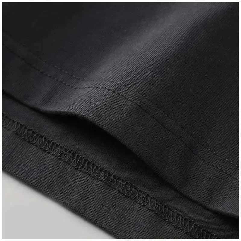 Men's T-Shirts Summer fashion brand mens cotton T-shirt high-quality Harajuku street loose round neck short sleeved mens and womens T-shirt J2501