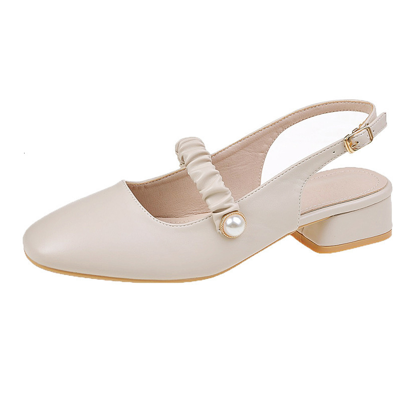 Ddmywed Summer Korean Thick Fairy Style Medium Heel With Back Air Mary Jane Women's Fashion Sandals Chinese Brand Shoes F0102-28 ddmythur