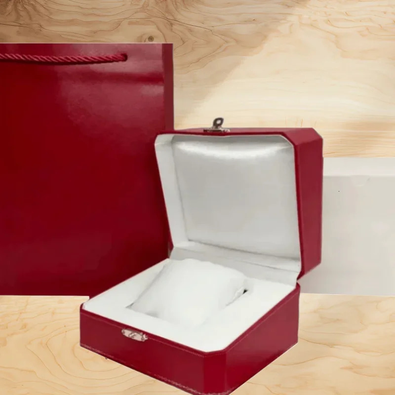 Customize Top Cartr Travel Velvet Bag Case Red Men Woman Watch Box Wristwatch Jewelry Storage Display Box with Paper Card 250102