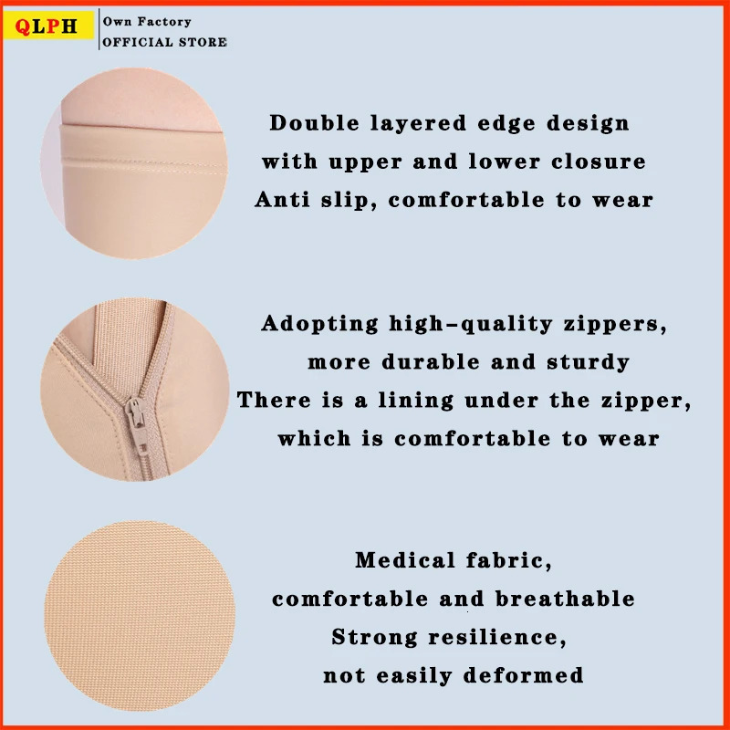 grade clothing elastic sleeve used for compression bandage of fatty surgery on the arm with zipper scar shaped fixed cover 250102