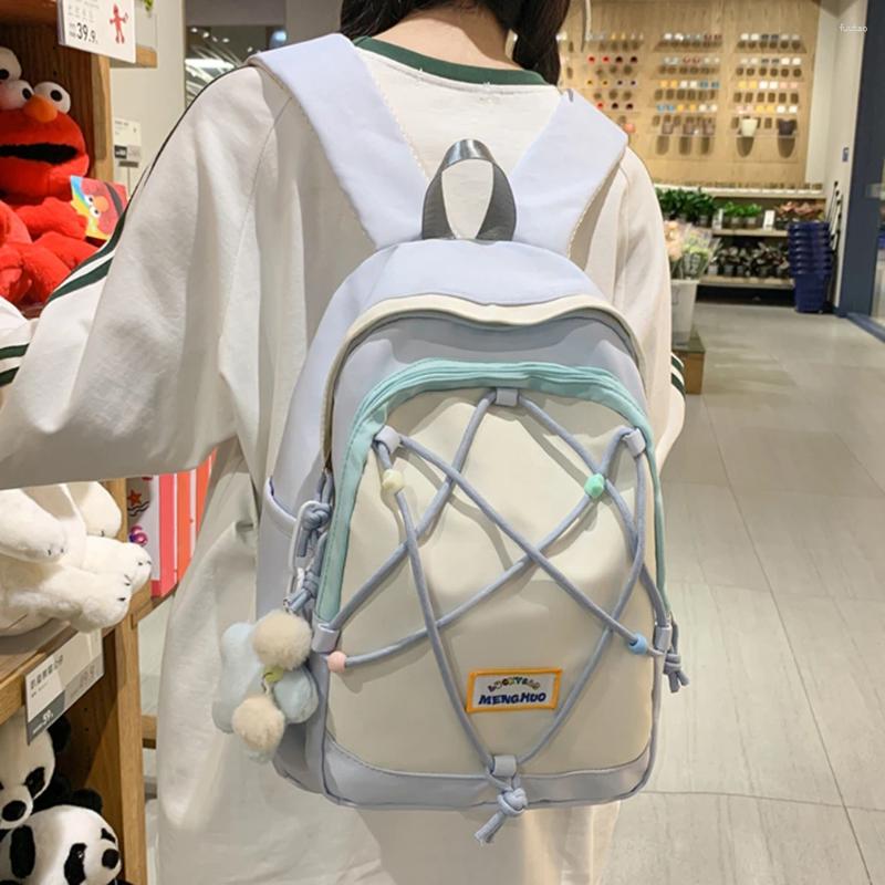 School Bags Dopamine Design Aesthetic Backpacks Korean For Girls Large Capacity Teen Knapsack Students College Versatile Bagpack