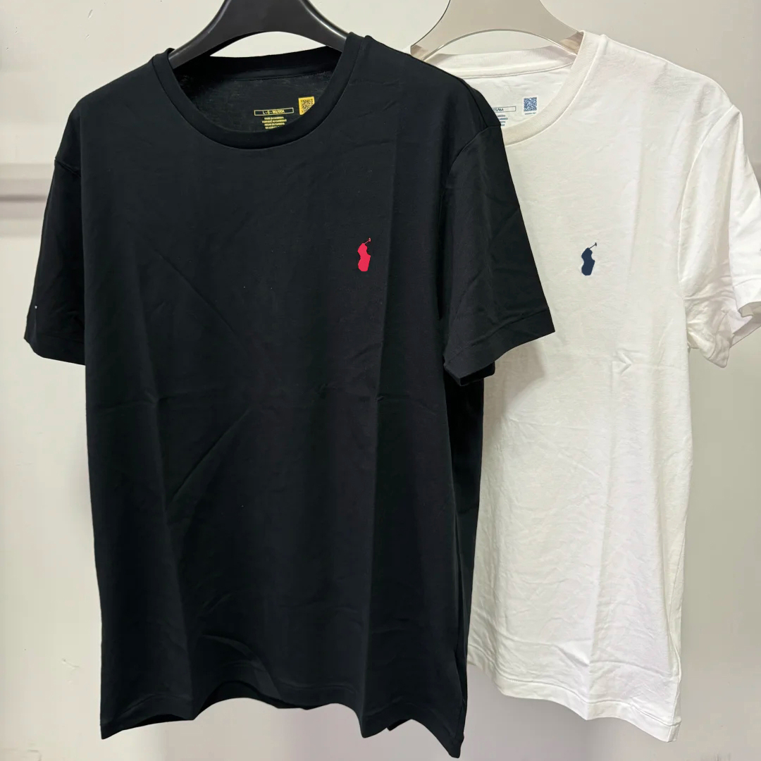 American Designer Mens T-shirt Classic Pony Embroidery Soft Cotton Slim Fit Crewneck Tee Lightweight Breathable Summer Men Tshirt