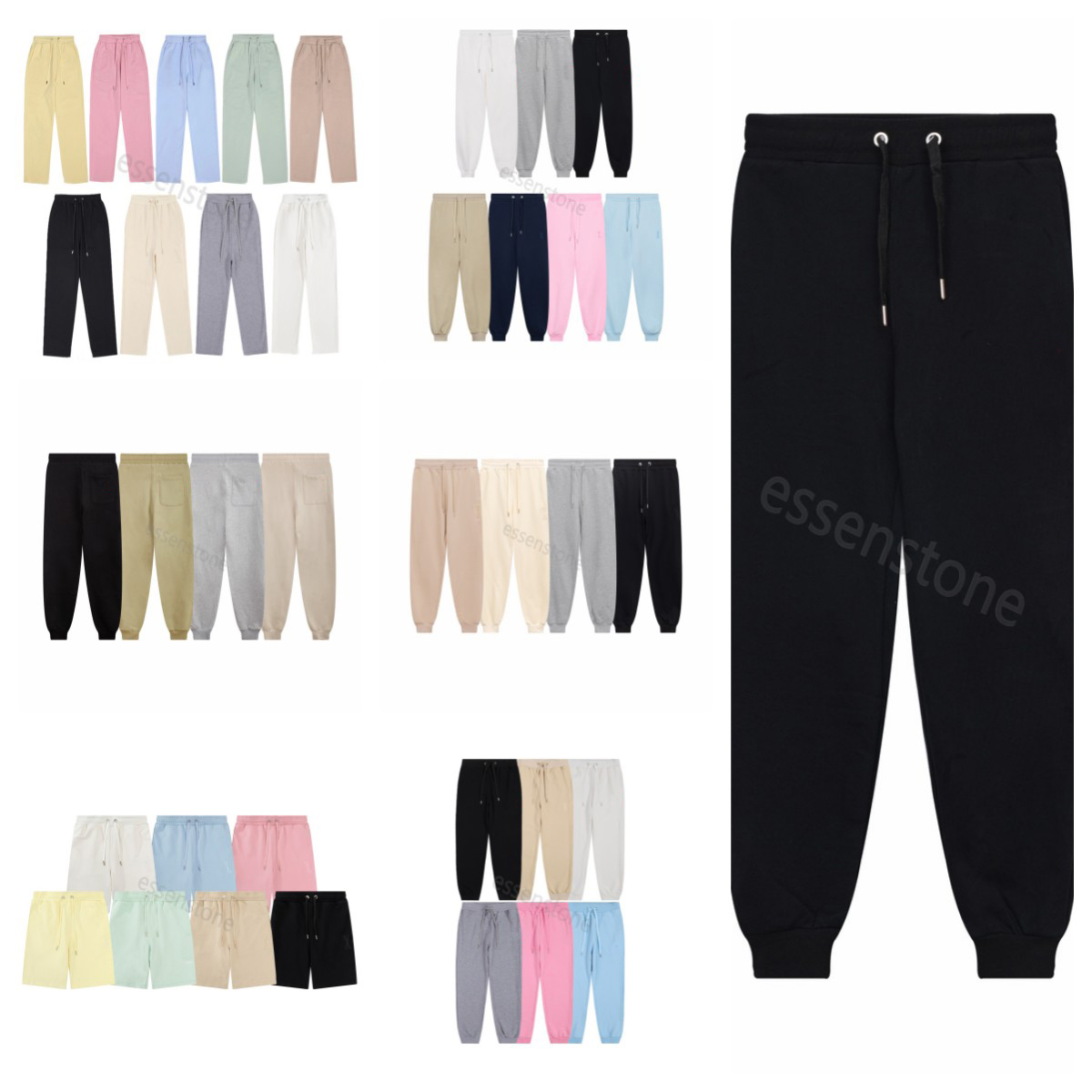 Man Designer Pants love Black White Men High Quality tech fleece Joggers Woman Streetwear Casual Solid Color Trousers Sweatpants Beam Foot Trouser Size S-XL