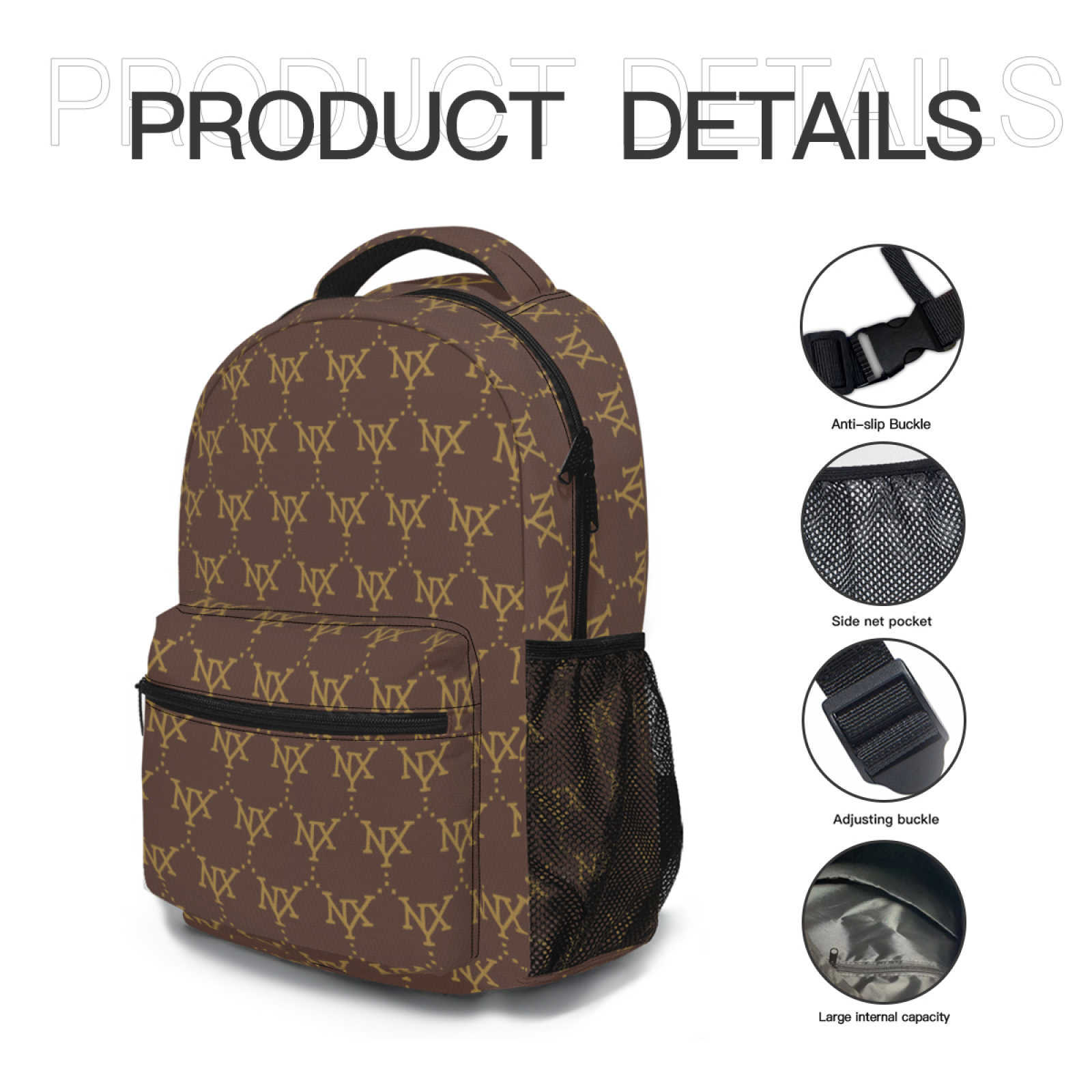 NXY Large Capacity Bag Polyester Travel Bag Backpack Men's And Women's Portable Backpack School Bags For Teenage Girls Bag