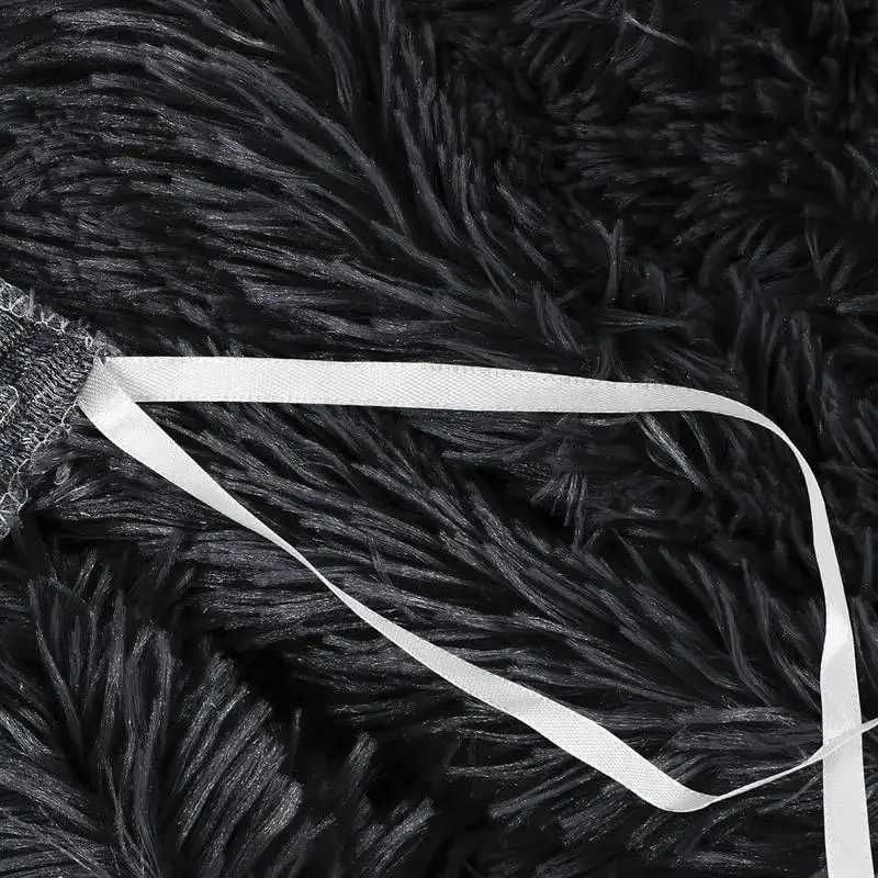 Fluffy plush down duvet cover set luxurious tra soft velvet fuzzy wardrobe cover bed cover 4pcs Y241231
