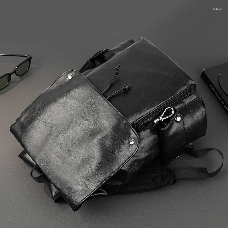 Backpack 2025 Men's Fashion Design Travel Backpacks Men Large Capacity Laptop Schoolbag Softback Back Pack