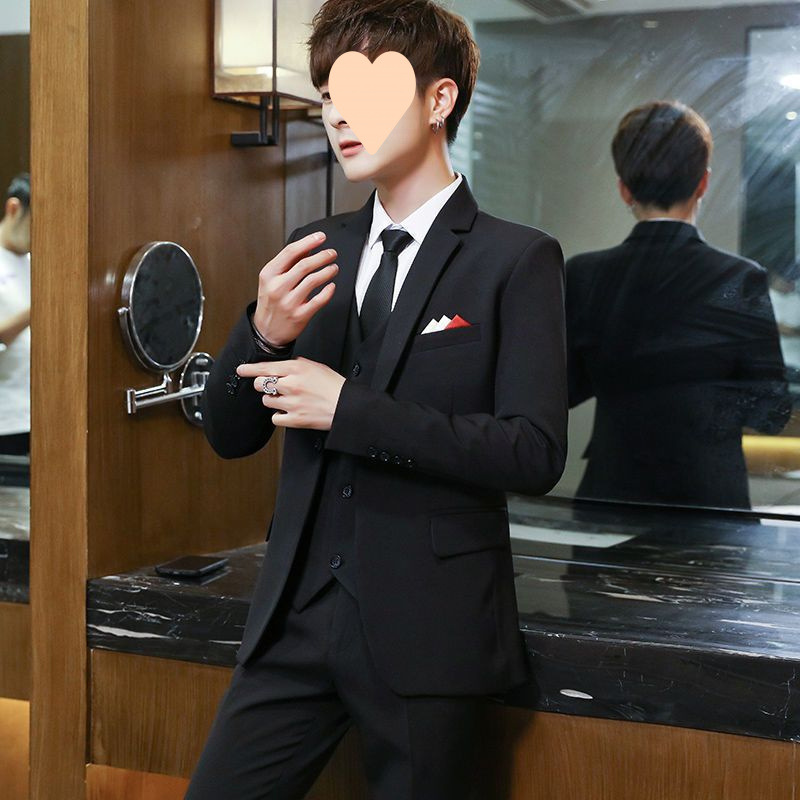 L12Slim suit men's suit casual handsome teenager student suit men