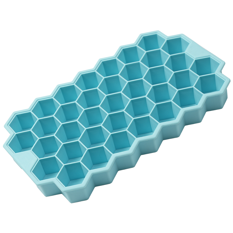 Silicone with lid silicone honeycomb ice lattice ice mold honeycomb ice mold silicone ice lattice ice cream ice cube box