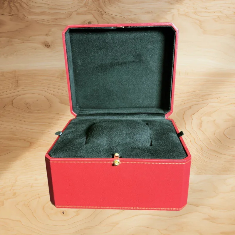 Customize Top Cartr Travel Velvet Bag Case Red Men Woman Watch Box Wristwatch Jewelry Storage Display Box with Paper Card 250102