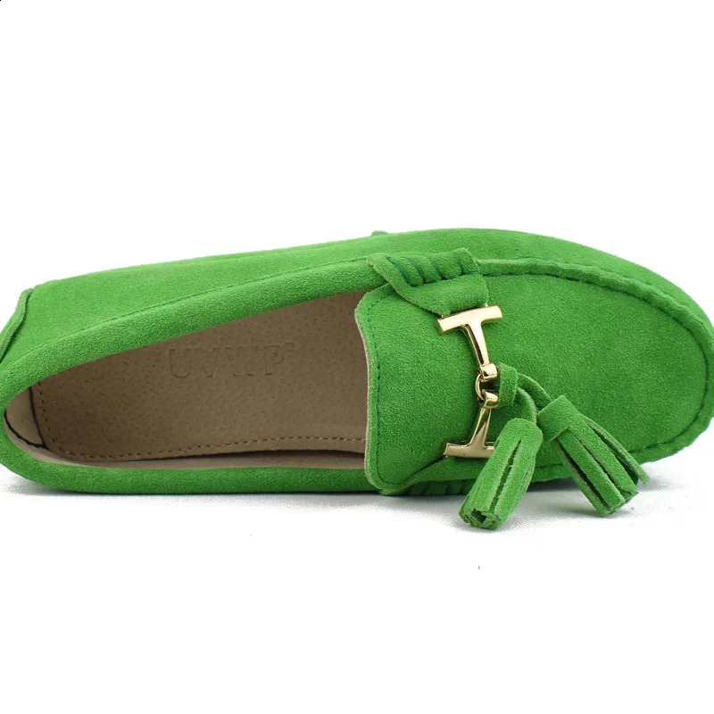 2024 100 Genuine leather Women flats Handmade Casual shoes Leather Moccasin Fashion Lady Driving Shoes 241225
