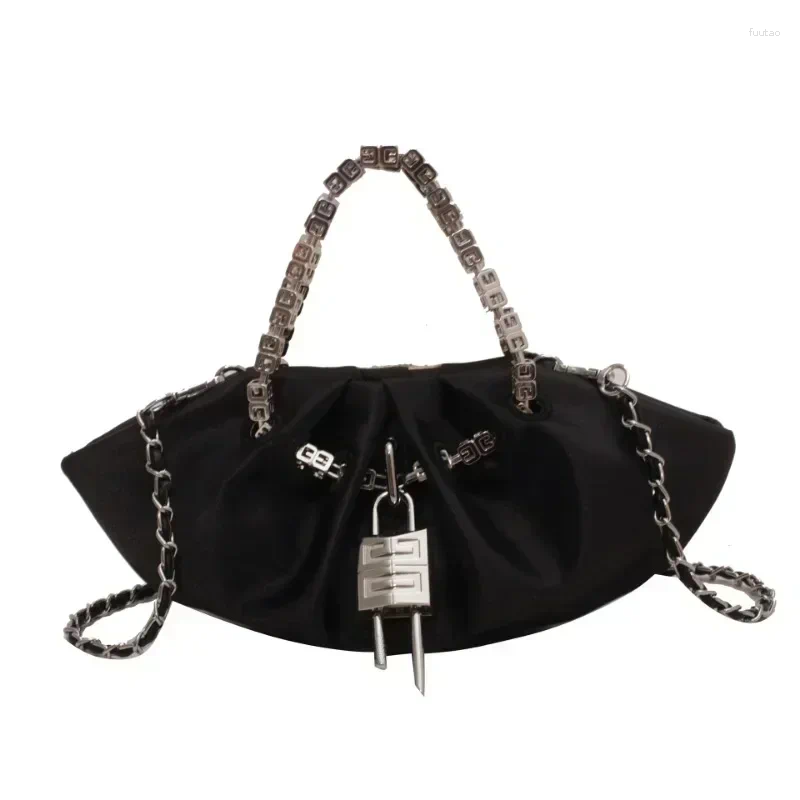 Black Shoulder Bag for Women - hot Crossbody Designer Purse with Chain Strap