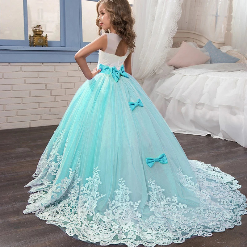 Teen Girls Long Dress Bridesmaid Kids Dresses For Girls Children Princess Party Wedding Gown Formal Occasion Dresses 10 14 Years 250102