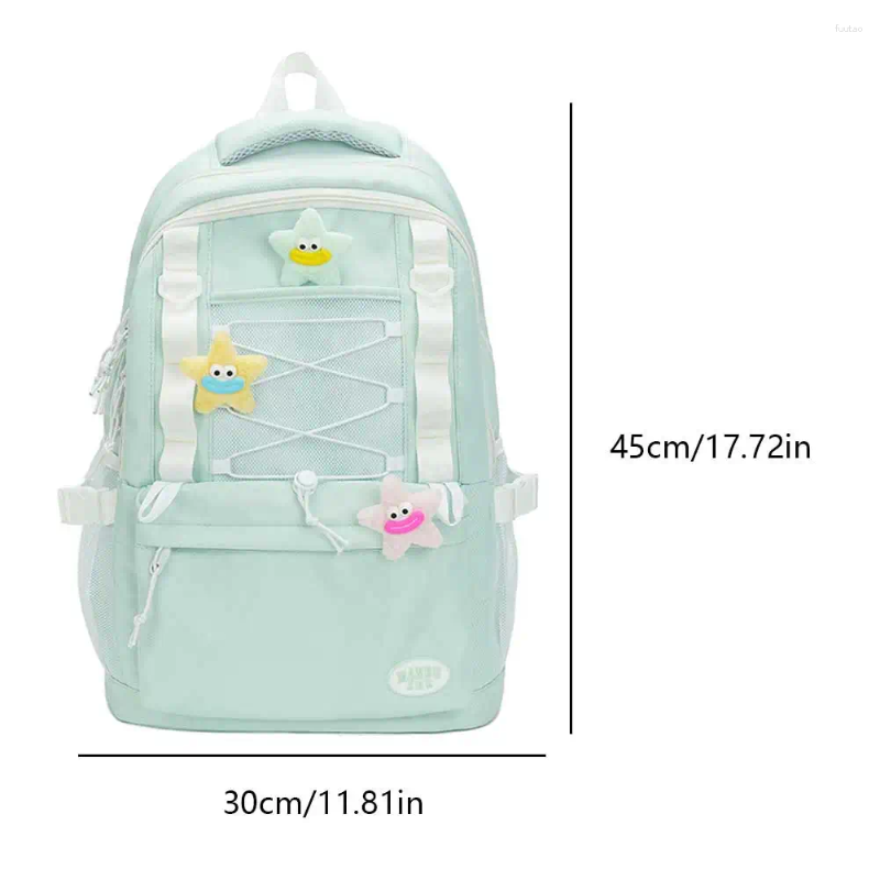 School Bags Dopamine Design Aesthetic Backpacks Korean For Girls Large Capacity Teen Knapsack Students College Versatile Bagpack
