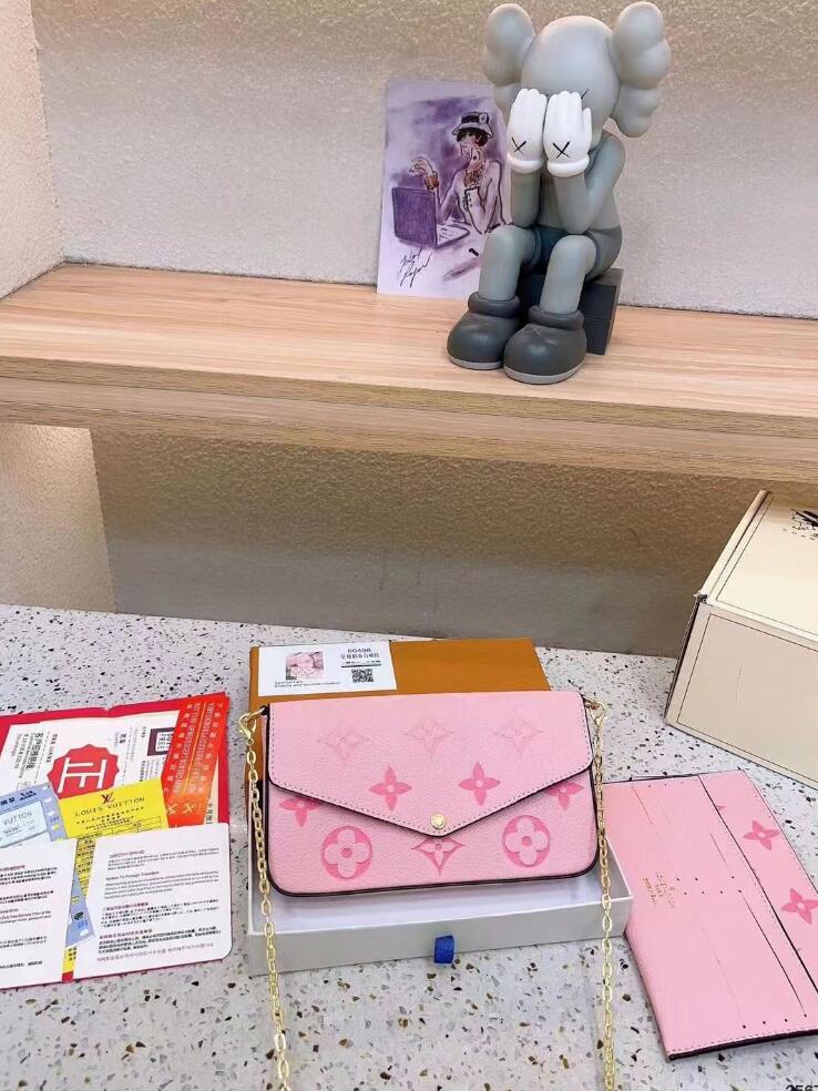 Classic Designer 5-in-1 Shoulder Bag | Genuine Leather | Multicolor Strap Clutch