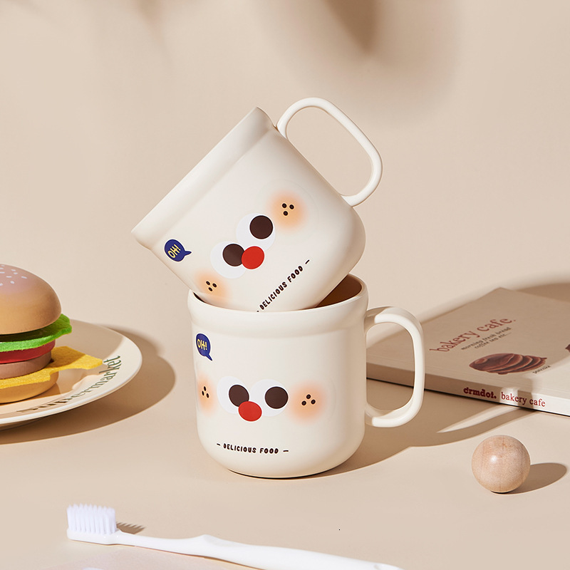 Kids' Durable Plastic Cartoon Toothbrush Cup