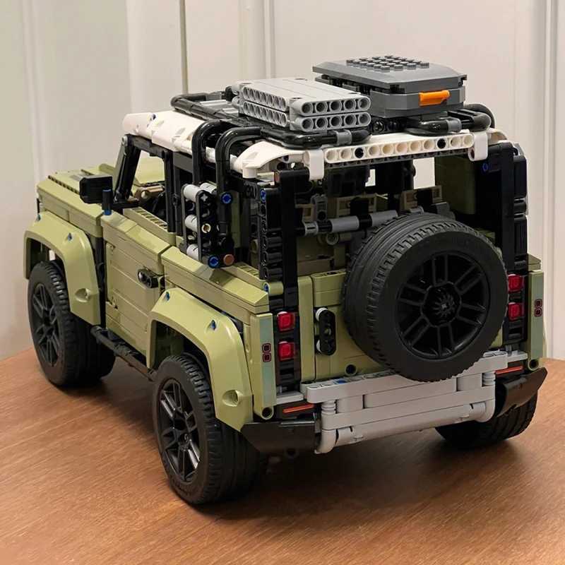 Technical Rover Defender Collectors Block Set Classic Off Road Vehicle Model Creative Gift for Soil Bike Enthusiasts W250102